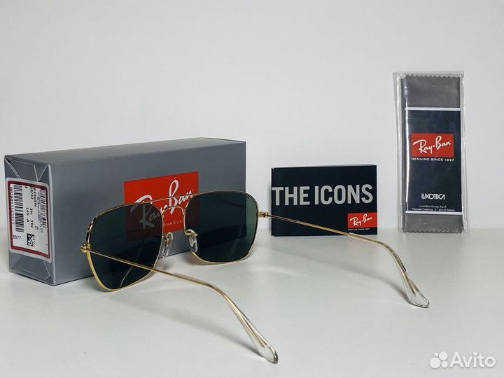 Очки Ray Ban Caravan RB 3136 001 золото,стекло