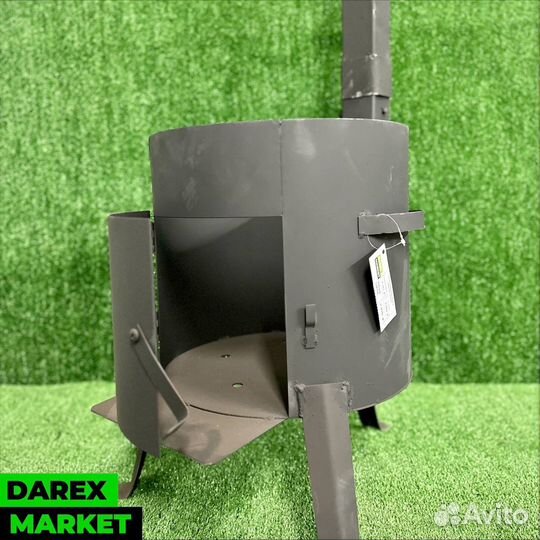 Печь с дымоходом 10л