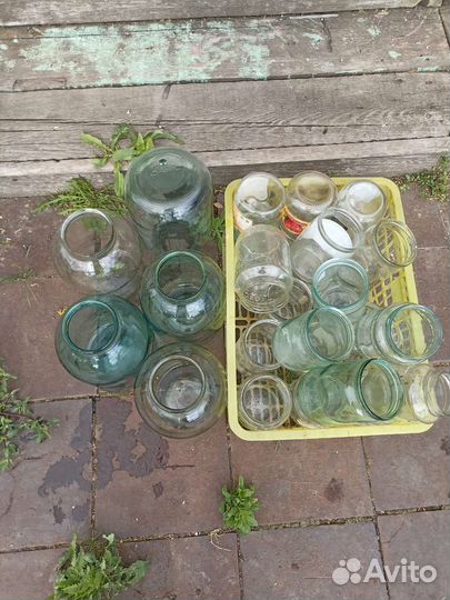 Банки стеклянные бу
