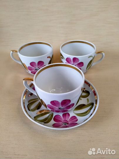Чайная пара и чашки Вербилки