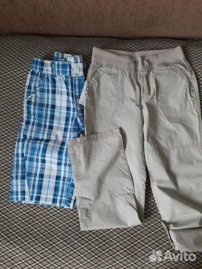 Шорты+ брюки-бриджи 134 новые