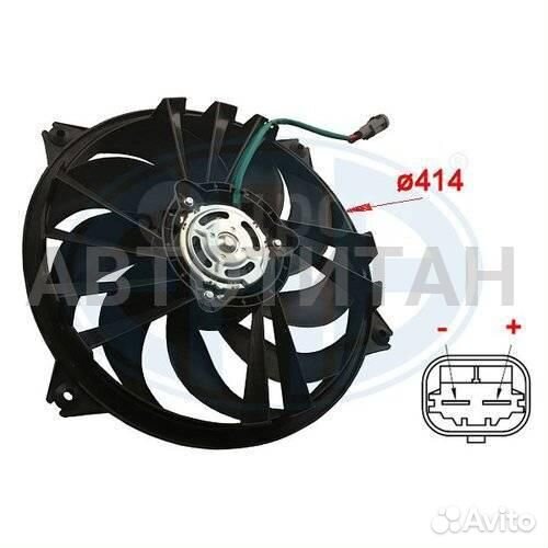 Вентилятор радиатора citroen/peugeot d.384