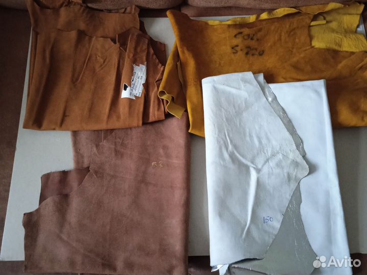 Кожа натуральная куски, лоскуты Италия