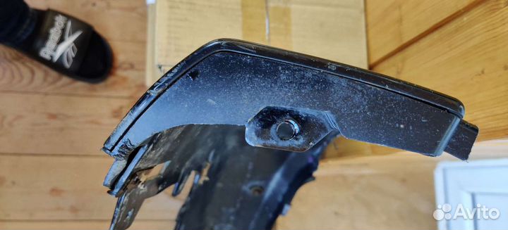 Клыки бампера Lancer X оригинал черный цвет