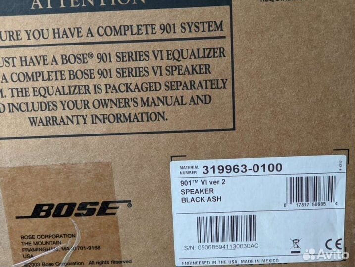 Акустика Bose 901 cерия 6 версия 2 Новые