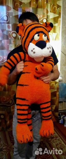 Большая мягкая игрушка,тигр ручной работы
