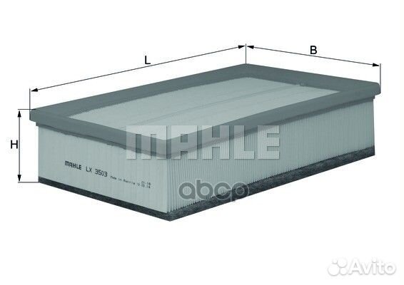 Фильтр возд.audi A3/skoda octavia 2012 lx3503 M