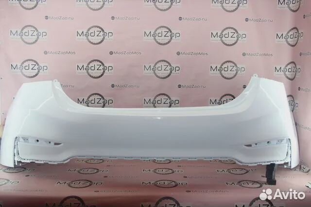 Бампер задний белый Hyundai Solaris 2 2017-2020