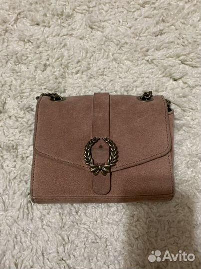 Клатч натуральная замша Zara