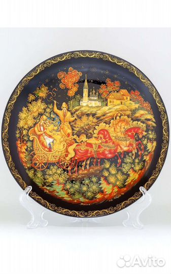 Декоративная тарелка серии *Палех