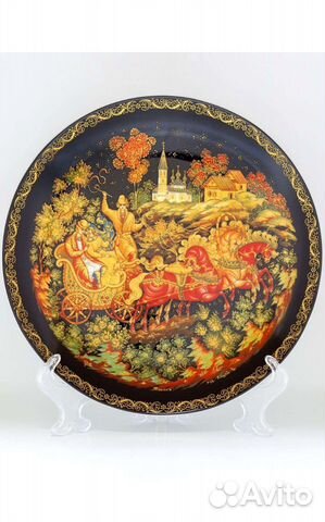 Декоративная тарелка серии *Палех