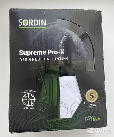 Наушники Sordin Supreme Pro-X, Hear2, Camo band