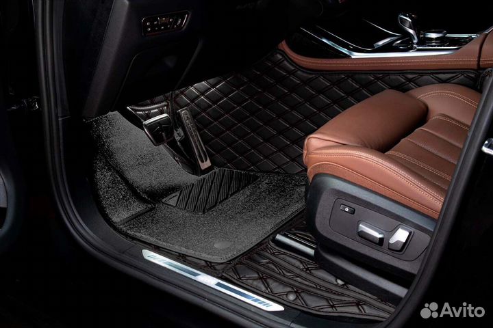 3D Коврики Audi A8 из Экокожи