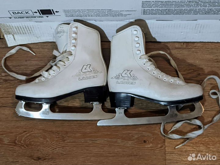 Коньки фигурные Кожа 33 размер