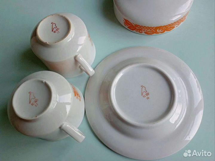 Остатки чайного сервиза Дулево 1992 г. СССР
