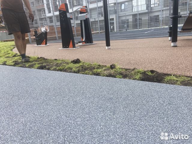 Резиновое покрытие для детских площадок