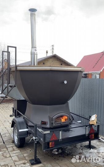 Банный чан на колесах