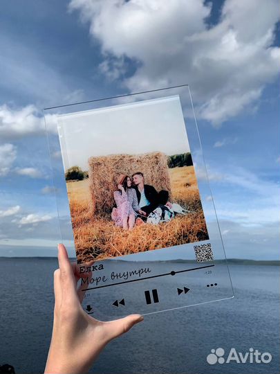 Трек-пластинка, живое фото на стекле