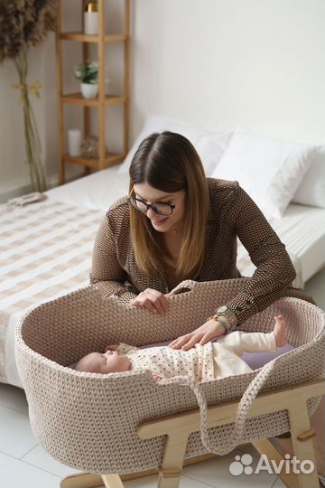 Люлька колыбель вязаная