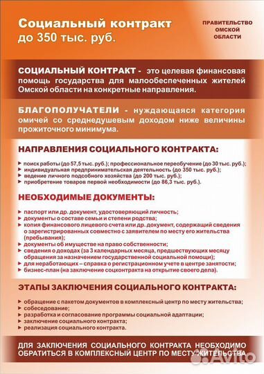 Составление бизнес плана на соц контракт