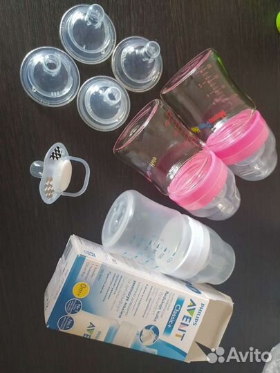 Бутылочки д/новорождённых новые+соски