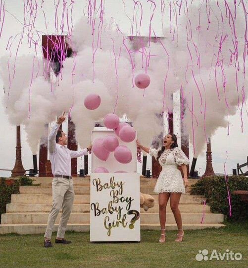 Воздушные шары, гендер шары, коробки сюрприз