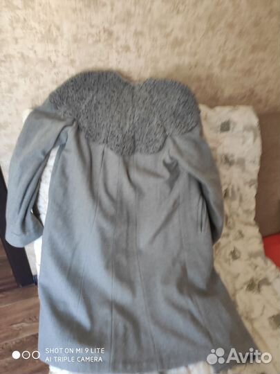 Пальто женское зимнее драповое облегчённое