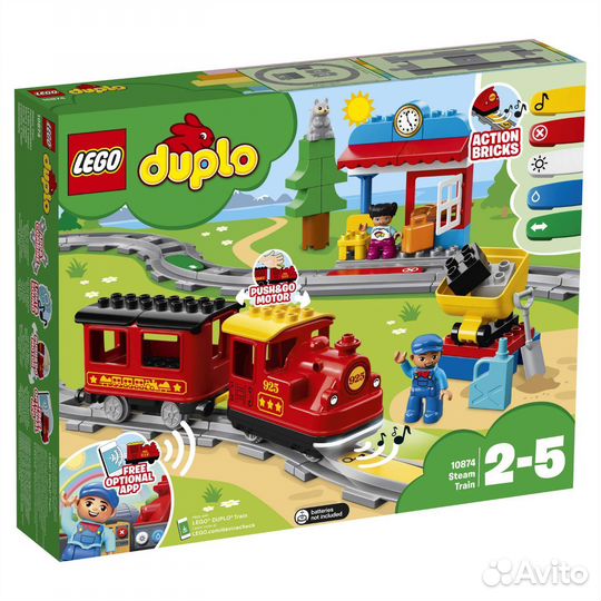 Конструктор lego duplo Town Поезд на паровой тяге