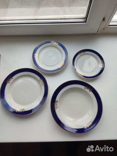 Дулево фарфор набор тарелок
