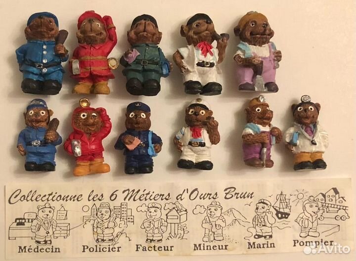 Серии керамика. Франция. Мишки, Дед морозы