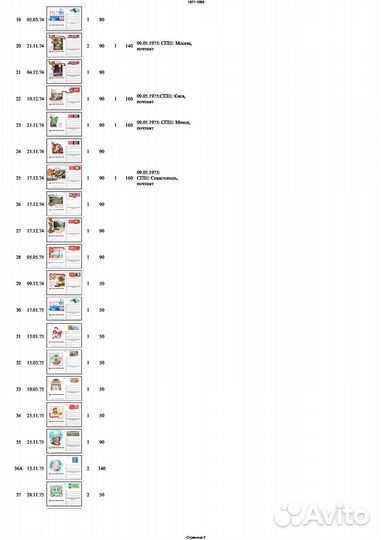 Почтовые карточки СССР 1977-91 пк с ом и сг пксом