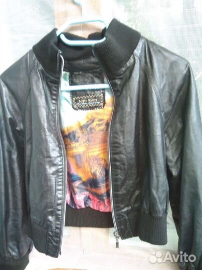 Кожаный бомбер Италия