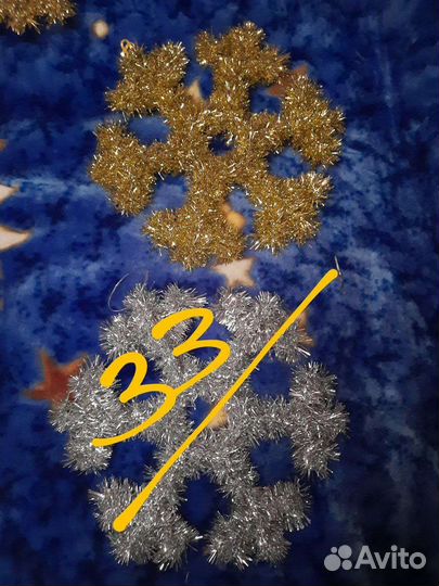 Новогодние украшения снежинки