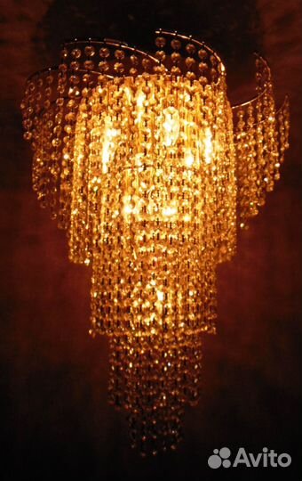 Люстра Потолочная Хрусталь - 12066/10 золото