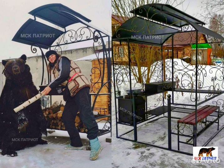 Беседка с мангалом