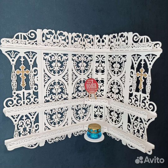 Полка для икон Иконостас Модель 86 Красный угол 1