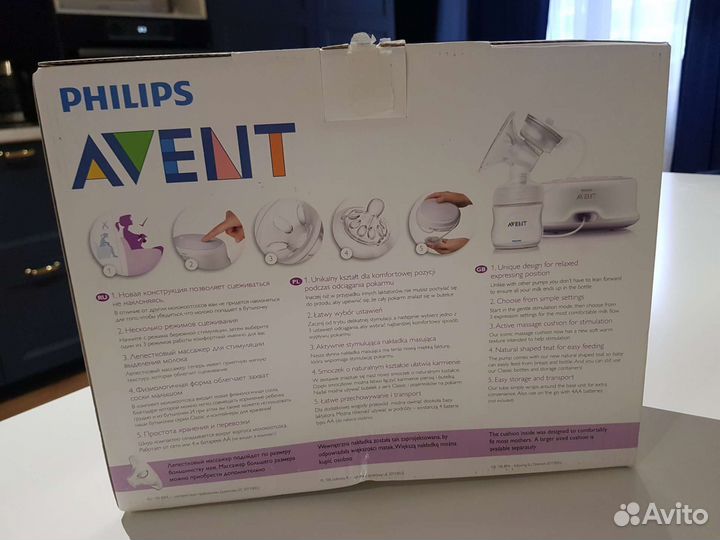 Молокоотсос avent электрический