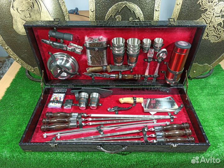 Шашлычный (подарочный) набор в кейсе
