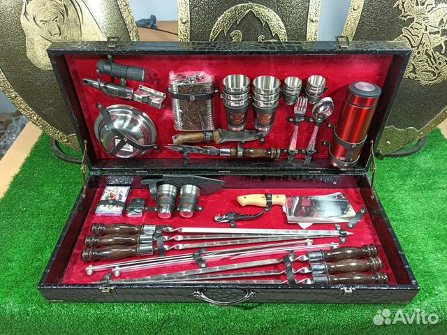 Шашлычный (подарочный) набор в кейсе