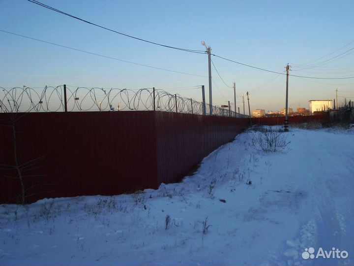 Металлический забор профлист