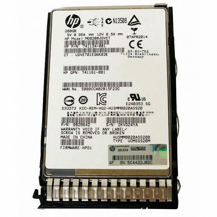 [794377-B21] Жесткий Диск Hp 794377-B21 200gb Sas 2,5" Ssd
