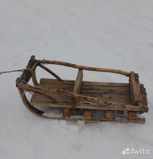 Сани деревянные