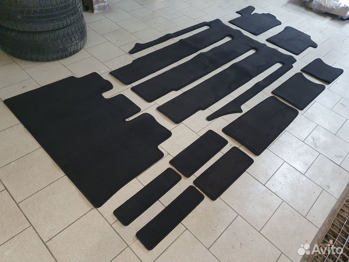 Коврики в салон + багажник Mercedes V-class W447