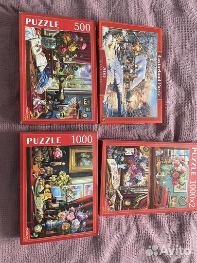 Пазлы 500 и 1000 деталей