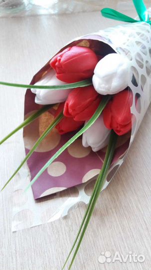 Букеты Тюльпанов из Мыла ручной работы