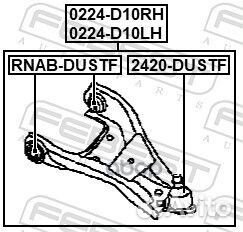 Рычаг подвески перед лев 0224D10LH Febest