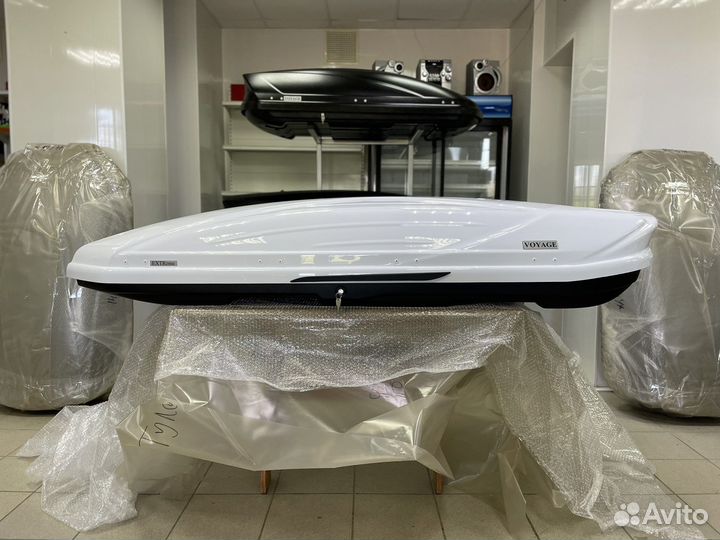 Автобокс Voyage X 500л 218см цвет Белый глянец