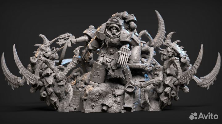 Диорама Тираниды Космодесант Warhammer 40000