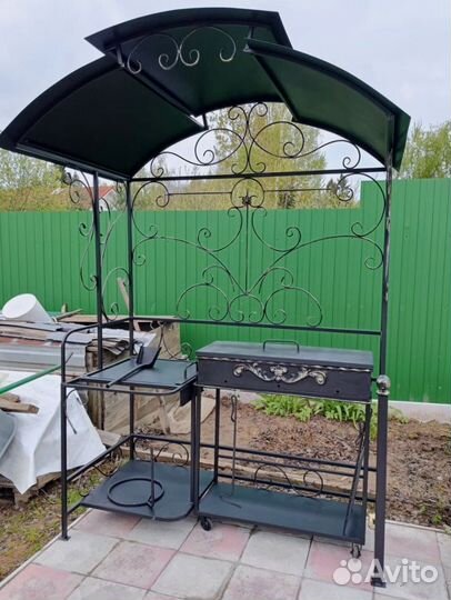 Мангал с печкой