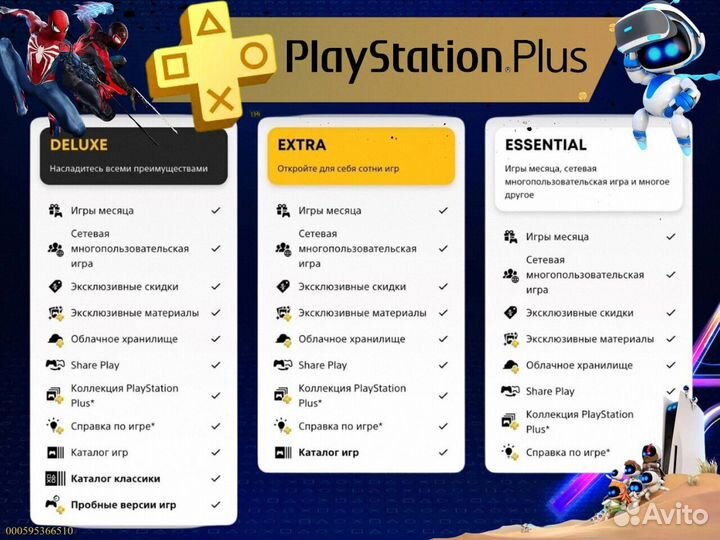 Подписка ps plus турция delux на ps5 ps4 (Арт.25172)